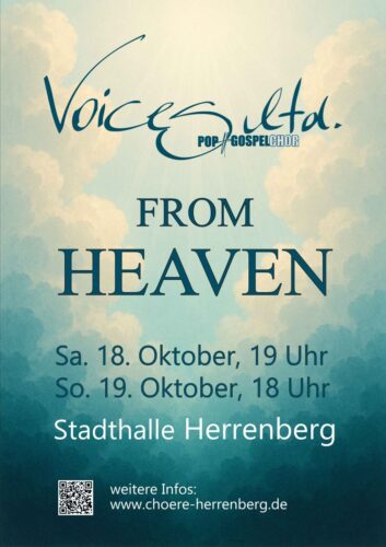 From Heaven - Jahreskonzert Voices ltd. @ Stadthalle, Herrenberg