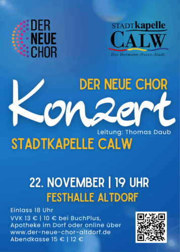 Konzert - DER NEUE CHOR Altdorf @ Festhalle Altdorf