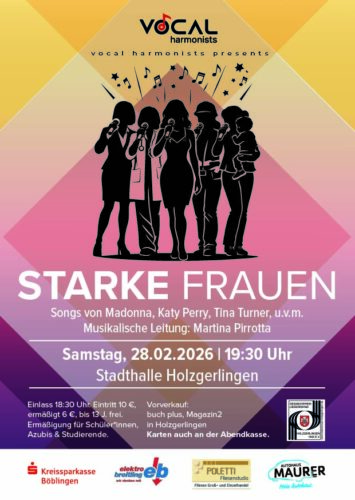 Starke Frauen - GV LK Holzgerlingen vocal harmonists @ Stadthalle Holzgerlingen