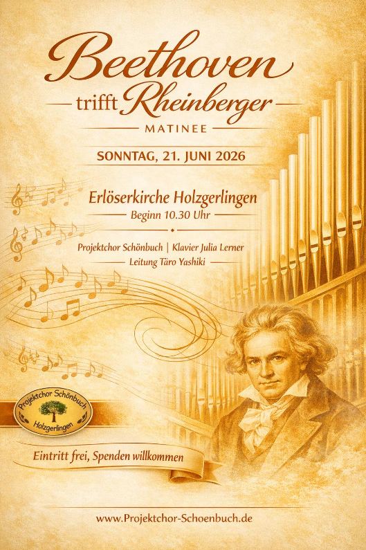 Beethoven trifft Rheinberger - Projektchor Schönbuch