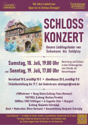 Open Air Schlosskonzert  Ehningen - Unsere Lieblingslieder von Schumann bis Coldplay